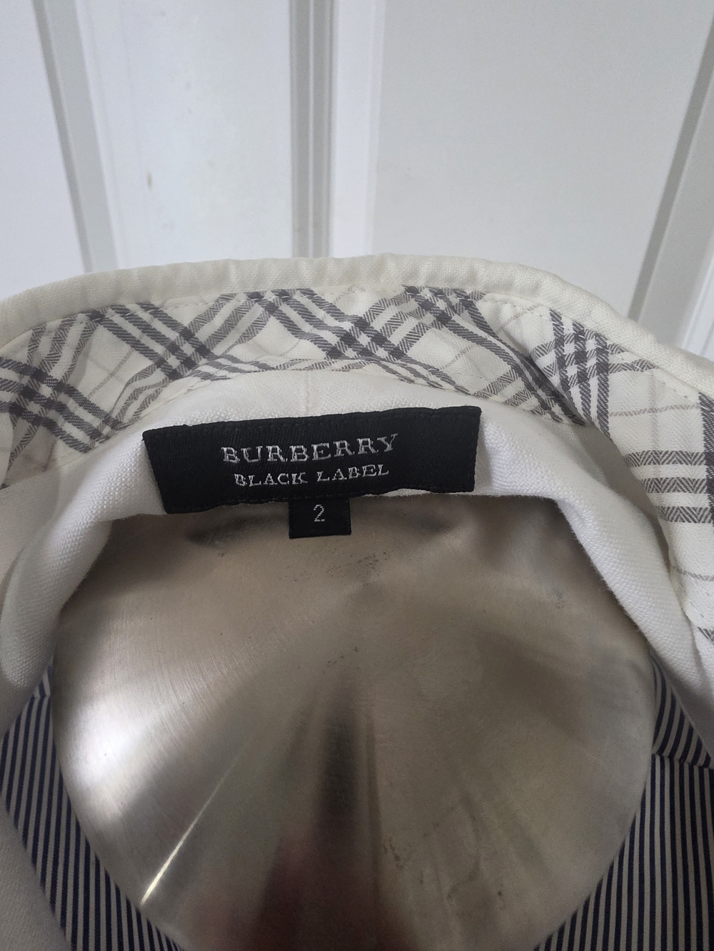Pre Loved Burberry Black Label Sz Jpn 2 White Long Sleeve Button Down